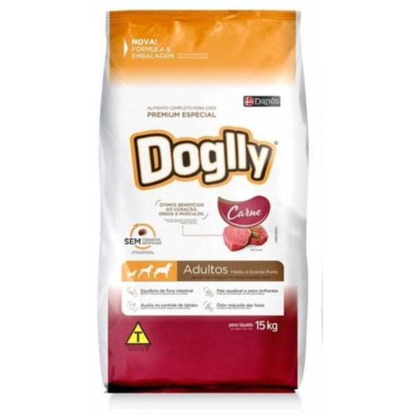 RAÇÃO DOGLLY CARNE 15KG