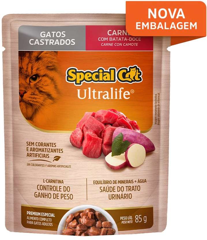 Ração Úmida Special Cat Sachê Gatos 85g